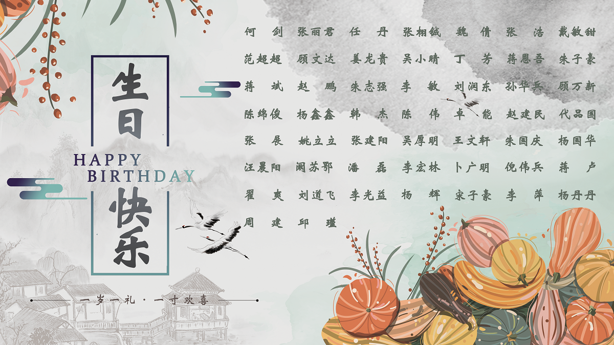 【生日祝?！抗ё?0月生日的員工生日快樂！